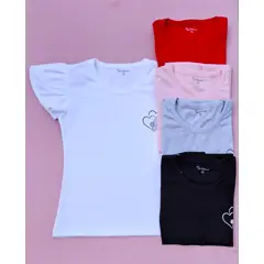 TAIS PRINCESS - Polo niñas100% algodón pima tulipan manga corta