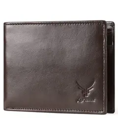 ARMUZ - Billetera de Cuero Vacuno Estilo Clásico BP945 con RFID y Mayor Capacidad