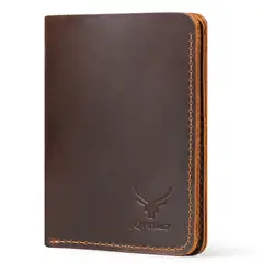 ARMUZ - Billetera Minimalista de Cuero Vacuno de Alta Gama Estilo Retro BP795