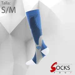GENERICO - Medias de Compresión 20-30mmhg anti varices - Azul Deportiva