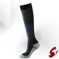 GENERICO - Medias de Compresión 20-30mmhg anti varices - Deportiva Negra Azul