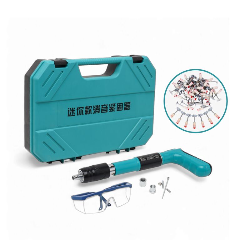 Pistola Clavos Kit Maletin + 100 Clavos Fulminantes