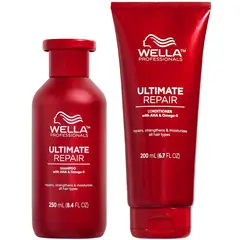 WELLA - Shampoo Reparador 250ml + Acondicionador Ultimate Repair