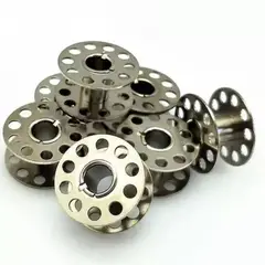 GENERICO - 24 Carretes Carretel de Metal Para Maquina Coser Domestica