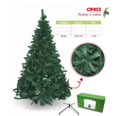 GENERICO - Árbol de navidad de 2 40mt Rama x rama ciprés