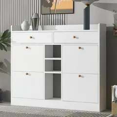 TU MESITA - Zapatera Recibidor Sparza color Blanco