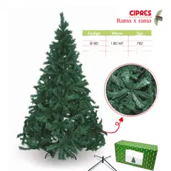 GENERICO - Árbol de navidad de 1 80mt Rama x rama ciprés