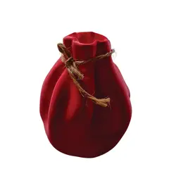 GYPSYZONE - Florero bolso impreso en 3D rojo17x20cm