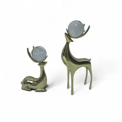 GENERICO - Dúo Renos Navideños en Acero