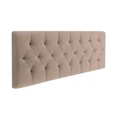 MAVISAC - Cabecera Arsenal Plaza Queen Color Beige -Tela