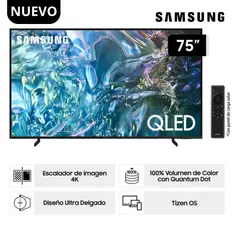 SAMSUNG - Televisor 75 QLED UHD 4K Smart QN75Q60DAGXPE