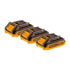 INGCO TOOLS - SET 3 BATERIAS 2.0AH INGCO
