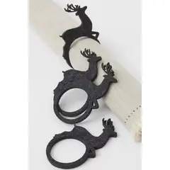 MAP DESIGN HOME - Aro de Servilleta Reno Navidad Set x4