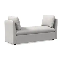 HOGAR & SPACIOS - HYS BANQUETA VITTO CAPITONE GRIS