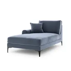 HOGAR & SPACIOS - HYS CHAISE LONGUE EGIPCIO CELESTE AGUA