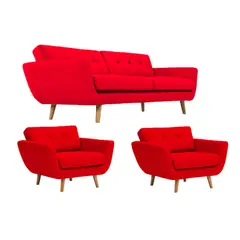 HOGAR & SPACIOS - HYS SALA 3 1 1 CAIRO ROJO