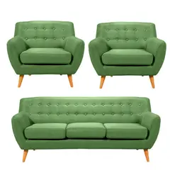 HOGAR & SPACIOS - HYS SALA 3 1 1 ZACK VERDE PALIDO