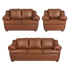 HOGAR & SPACIOS - HYS SALA 3 2 1 FOLLY MARRON