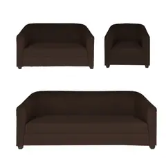 HOGAR & SPACIOS - HYS SALA 3 2 1 MARENA MARRON OSCURO