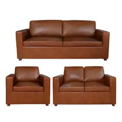 HOGAR & SPACIOS - HYS SALA 3 2 1 VENECIA MARRON