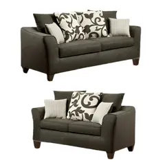 HOGAR & SPACIOS - HYS SALA 3 2 LATINO MARRON OSCURO