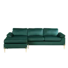 HOGAR & SPACIOS - HYS SECCIONAL DERECHO KLOE VERDE OSCURO