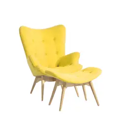 HOGAR & SPACIOS - HYS SILLON BANQUETA GRANDMOTHER AMARILLO