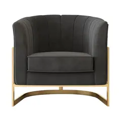 HOGAR & SPACIOS - HYS SILLON MARIN GRIS OSCURO