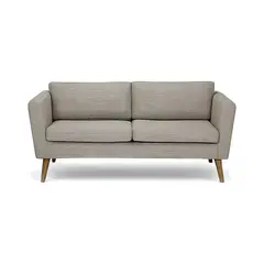 HOGAR & SPACIOS - HYS SOFA 2 CUERPOS ALENA MARRON CLARO