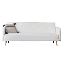 HOGAR & SPACIOS - HYS SOFA 2 CUERPOS LORENA BLANCO