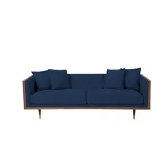 HOGAR & SPACIOS - HYS SOFA 3 CUERPO URIEL AZUL ACERO