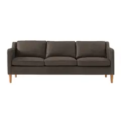 HOGAR & SPACIOS - HYS SOFA 3 CUERPOS ACUARIO MARRON CLARO