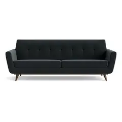 HOGAR & SPACIOS - HYS SOFA 3 CUERPOS BOLLI NEGRO