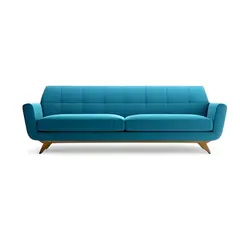 HOGAR & SPACIOS - HYS SOFA 3 CUERPOS KALI AZUL ACERO