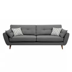 HOGAR & SPACIOS - HYS SOFA 3 CUERPOS MAGNO GRIS