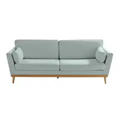 HOGAR & SPACIOS - HYS SOFA 3 CUERPOS OZTELLA CELESTE AGUA