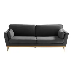 HOGAR & SPACIOS - HYS SOFA 3 CUERPOS OZTELLA GRIS PIZARRA