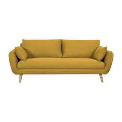 HOGAR & SPACIOS - HYS SOFA 3 CUERPOS TAURO MOSTAZA