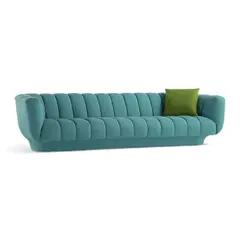 HOGAR & SPACIOS - HYS SOFA 4 CUERPOS ALTU AZUL ACERO