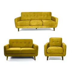 HOGAR & SPACIOS - HYS SALA 3 2 1 BENNIE ORO