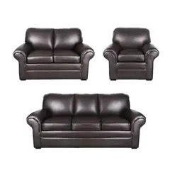 HOGAR & SPACIOS - HYS SALA 3 2 1 GUARDY MARRON OSCURO