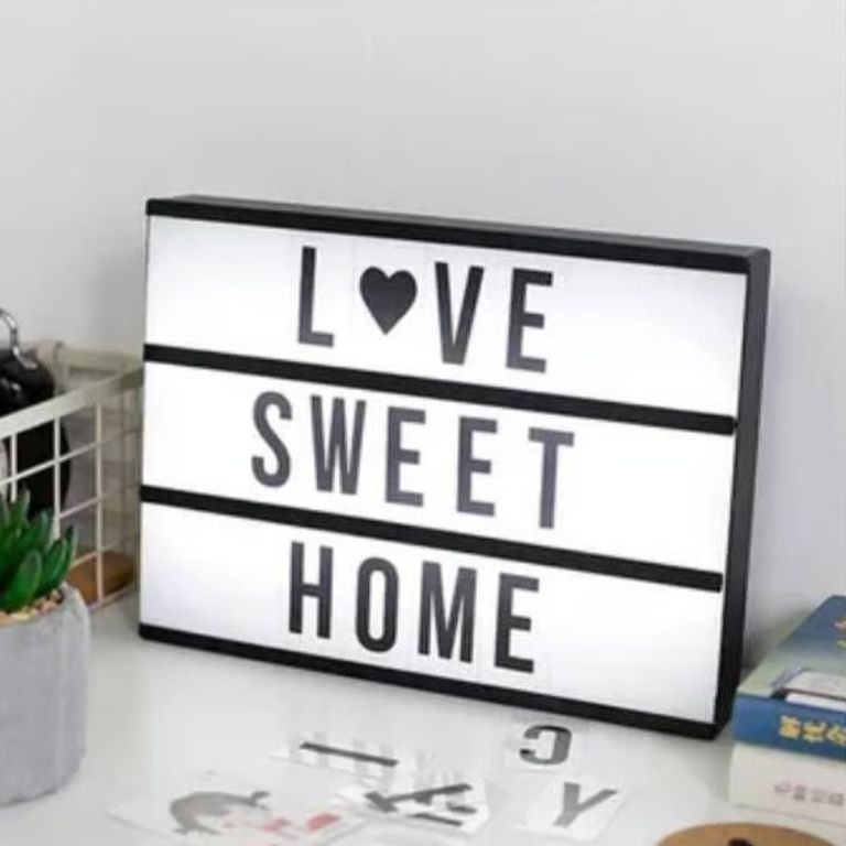 Pizarra De Luz Personalizada Tablero De Letras Led