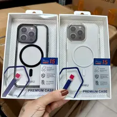 WIWU - Case magsafe premium - - NEGRO / IPHONE 15 PRO MAX