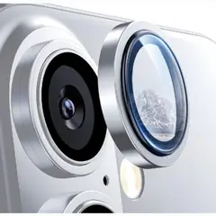 CASE - Mica de Camara Individual Para Iphone 16 Plus - Plateado