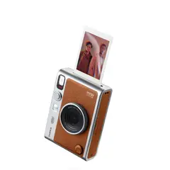 FUJIFILM - Cámara instantánea híbrida INSTAX MINI EVO marrón