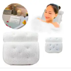 GENERICO - ALMOHADA DE BAÑO CON SOPORTE PARA EL CUELLO