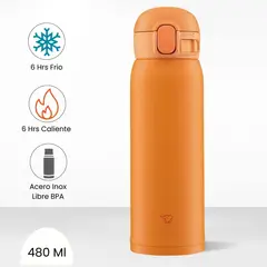 ZOJIRUSHI - Termo de Bebida Baby Mug Naranja 480 Ml