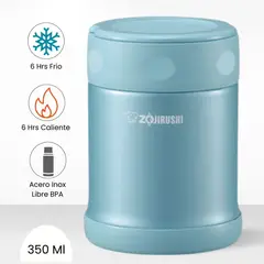 ZOJIRUSHI - Termo de Comida Steel Food Celeste 350ml