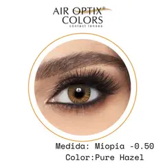 GENERICO - Lentes de Contacto Air Optix Colors Pure Hazel Medida -050
