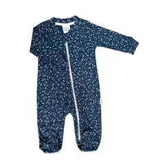 WAWA PIMA - PIJAMA BEBÉ NIÑO CON PIECITO ALGODÓN PIMA - DINO BLUE